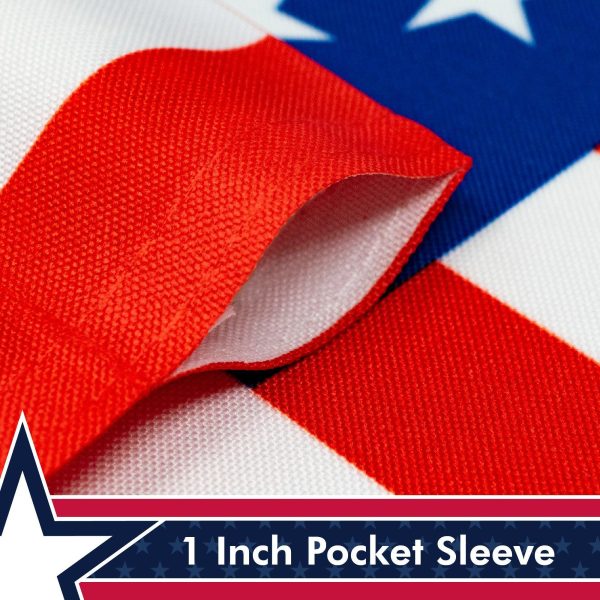 G128 Betsy Ross Historical American Flag Garden Flag | 12x18 Inch | Printed 150D Polyester - Betsy Ross 13 Stars Patriotic Outdoor Flag - Image 2
