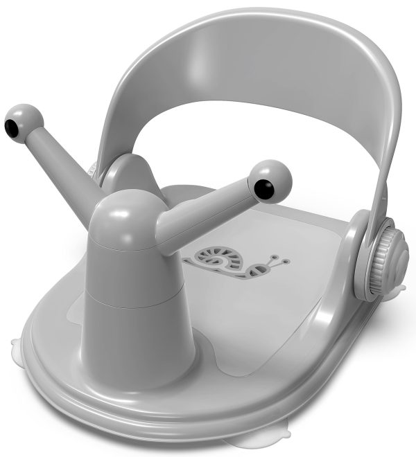 Baby Bath Seat for Sitting Babies   Non Slip Baby Bathtub Chair for 6 to 36 Months   Comfortable Bath Seat for Infants and Toddlers   Grey