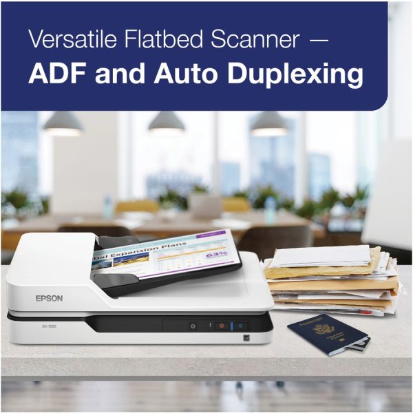 Epson WorkForce DS-1630 Flatbed Scanner - 1200 dpi Optical - Image 2