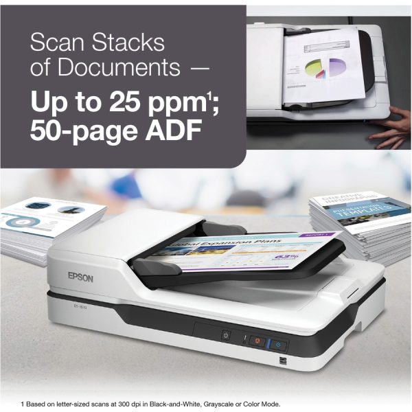 Epson WorkForce DS-1630 Flatbed Scanner - 1200 dpi Optical - Image 3