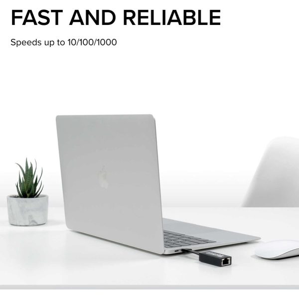 Plugable USB C to Ethernet Adapter, Fast and Reliable Gigabit Speed - Image 3
