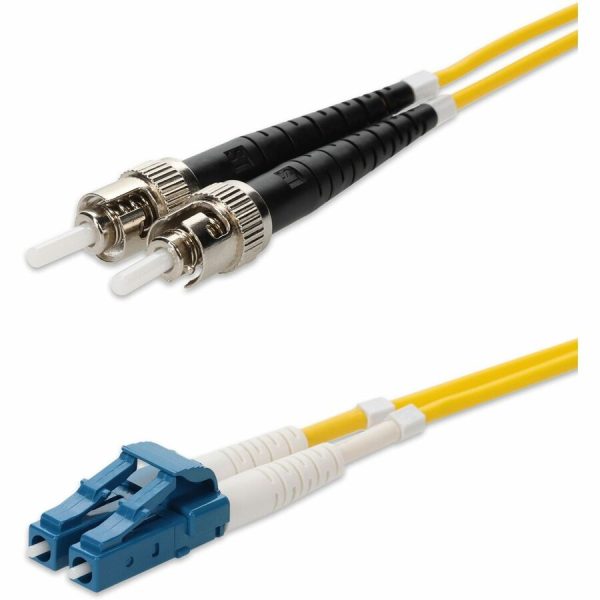 AddOn 1m LC (Male) to ST (Male) Yellow OS2 Duplex Fiber OFNR (Riser-Rated) Patch Cable - Image 2