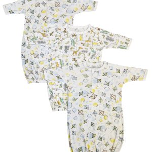 Unisex Newborn Baby 3 Piece Gown Set Nc_0818
