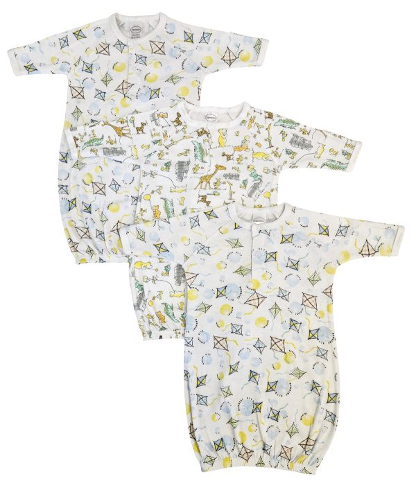 Unisex Newborn Baby 3 Piece Gown Set Nc_0818