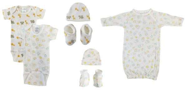 Unisex Newborn Baby 7 Pc  Sets Nc_0669