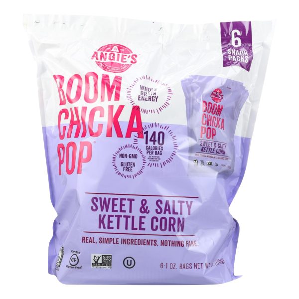 Angie's Kettle Corn  Sweet and Salty - Case of 4 - 6/1 Oz - Image 2