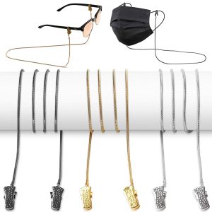 SIGONNA Eyeglass Chains for Women   Metal Glasses Chain   Eyeglasses String Holder Around Neck   Eyeglass Chains Cords Necklace Strap   3 Pcs