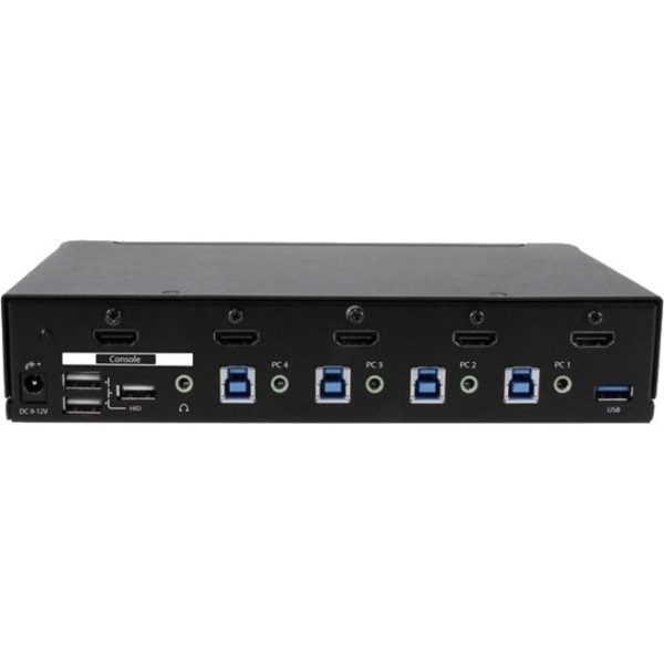 StarTech.com 4-Port HDMI KVM Switch - Built-in USB 3.0 Hub for Peripheral Devices - 1080p - Image 6
