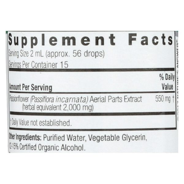 Nature's Answer - Passionflower Herb - 1 fl oz - Image 2