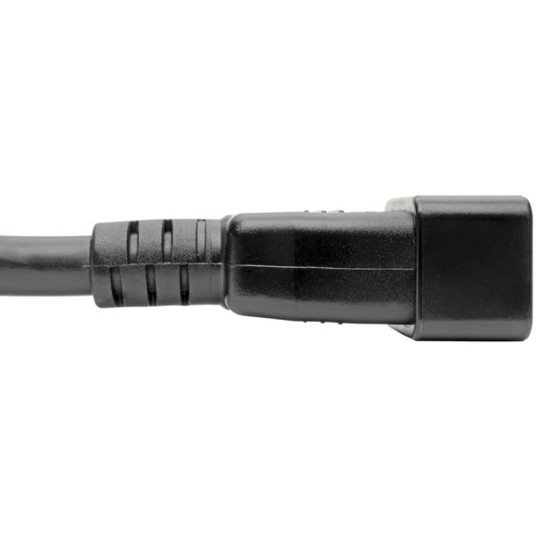 Eaton Tripp Lite Series C20 to C13 Power Cord for Computer - Heavy-Duty, 15A, 100-250V, 14 AWG, 7 ft. (2.13 m), Black - Image 3