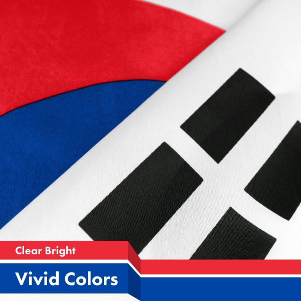 South Korea South Korean Flag 3x5 Ft 10-Pack 150D Printed Polyester By G128 - Image 3