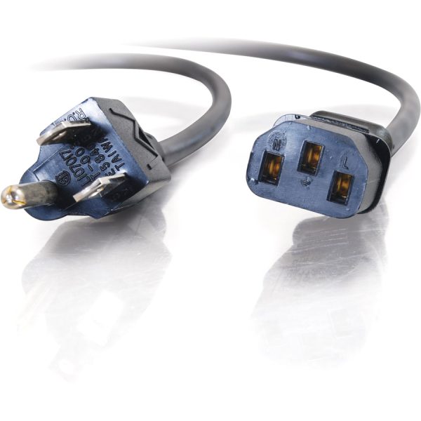 C2G 15ft Power Cord - 18 AWG - NEMA 5-15P to IEC320C13 - Computer Power - Image 4