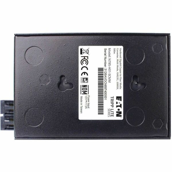 Eaton Tripp Lite Series Hardened Gigabit Fiber to Ethernet Media Converter, 10/100/1000 Mbps, RJ45/SC Multimode, -10° to 60°C, 500 m (1640 ft.), TAA - Image 7