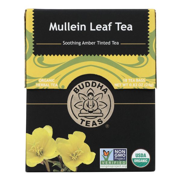 Buddha Teas - Tea Organic Mullein Leaf - Case of 6 - 18 BAG - Image 2