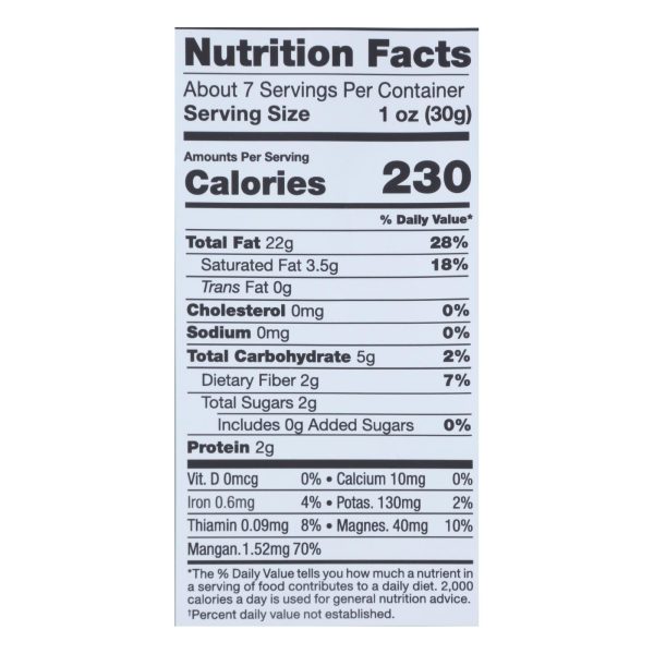 Sunfood - Macadamia Nuts Og2 Raw - EA of 1-8 OZ