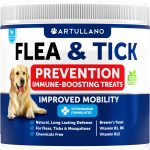 Canine Flea Supplement Chews   All Canine Breeds   Duck Flavor   Dog Immunity Support