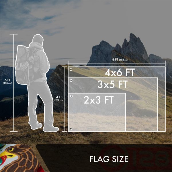 G128 Mexico (Mexican) Flag | 2x3 feet | Double Sided Embroidered 210D - Image 7