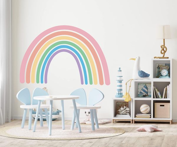 Rainbow Wall Decals Peel and Stick   Rainbow Wall Sticker Decals Boho Rainbow Decor for Kids Bedroom   Rainbow Decor for Girls Bedroom Nursery Decor   Made in Europe 2 Years Warranty - Image 4