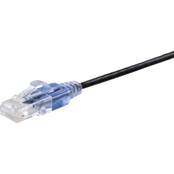 Monoprice 10-Pack, SlimRun Cat6A Ethernet Network Patch Cable, 5ft Black - Image 2