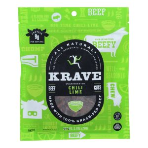 Krave Beef Jerky - Chili Lime - Case of 8 - 2.7 oz