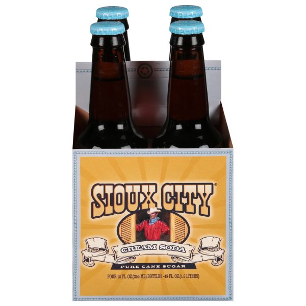 Sioux City Cream Soda - Case of 6 - 4/12 OZ