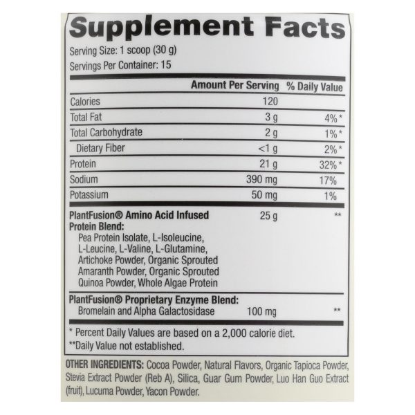 Plantfusion - Complete Protein - Chocolate - 1 lb