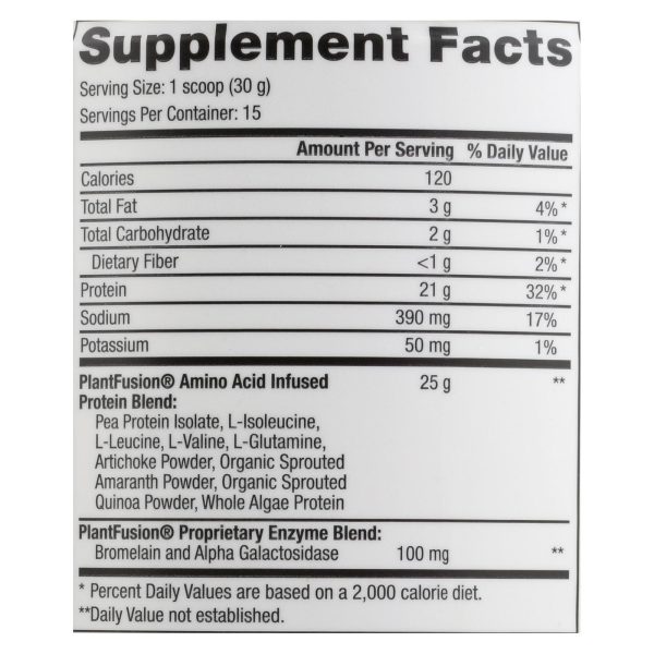 Plantfusion - Complete Protein - Chocolate - 1 lb - Image 3