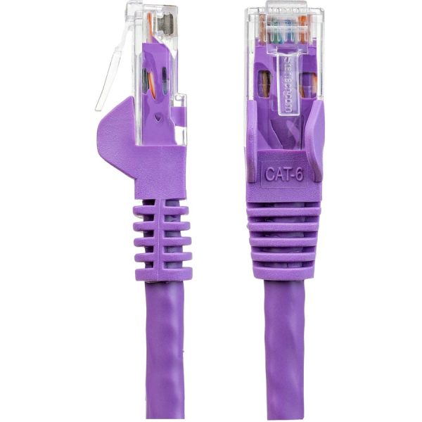 StarTech.com 5ft CAT6 Ethernet Cable - Purple Snagless Gigabit - 100W PoE UTP 650MHz Category 6 Patch Cord UL Certified Wiring/TIA - Image 3