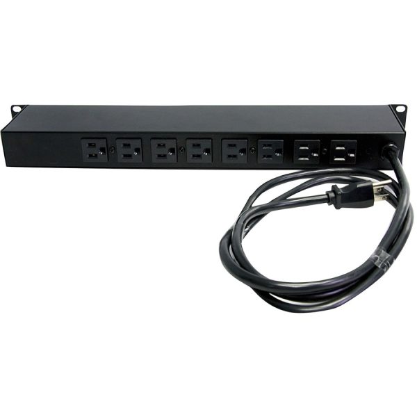 StarTech.com Rackmount PDU with 8 Outlets with Surge Protection - 19in Power Distribution Unit - 1U - Image 2