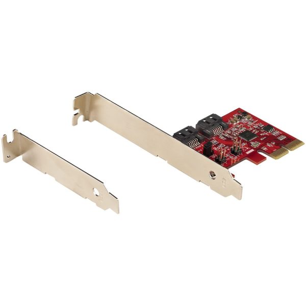 StarTech.com SATA PCIe Card, 2 Port PCIe SATA Expansion Card, 6Gbps SATA, PCI Express to SATA Adapter, SATA RAID, PCIe to SATA Converter - Image 3