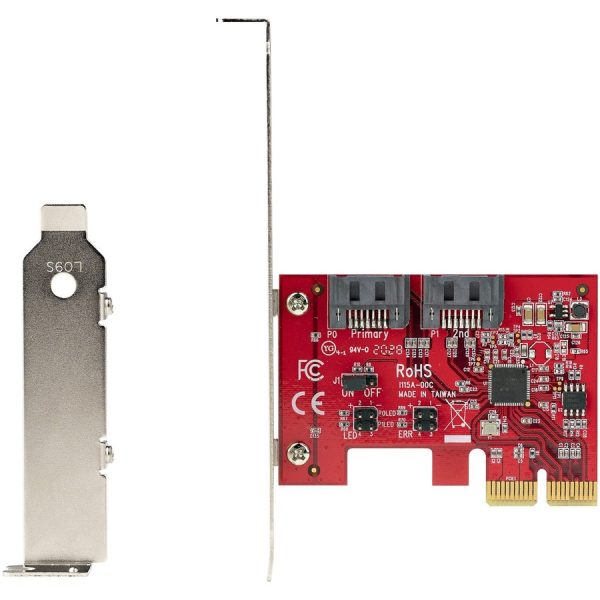 StarTech.com SATA PCIe Card, 2 Port PCIe SATA Expansion Card, 6Gbps SATA, PCI Express to SATA Adapter, SATA RAID, PCIe to SATA Converter - Image 5