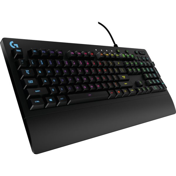Logitech G213 Prodigy Gaming Keyboard - Wired RGB Backlit Keyboard with Mech-dome Keys, Palm Rest, Adjustable Feet, Media Controls, USB, Compatible with Windows - Image 10
