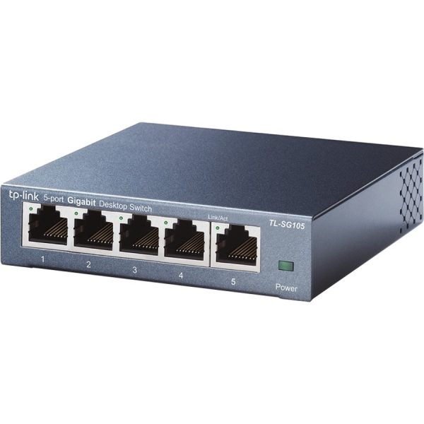 TP-LINK TL-SG105 - 5 Port Gigabit Unmanaged Ethernet Network Switch - Image 2
