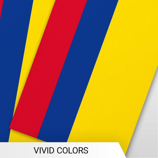 G128 Colombia Colombian Bunting Banner | Flag 8.2 x 5.5 Inch, Full String 33 Feet | Printed 150D Polyester, Decorations For Bar, School, Festival Events Celebration - Image 6