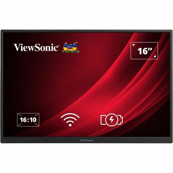 ViewSonic VG1656N 16 Inch 1200p IPS Wireless Portable Monitor with 2 Way Powered 60W USB C, Built-in 4000 mAh Battery and Stand with Smart Cover - Image 11