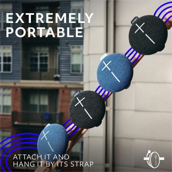ULTIMATE EARS MINIROLL Ultra-Portable Waterproof Bluetooth Speaker, Big Bass, IP67 Dustproof, 131 ft (40 m) Range - Majestic Blue - Image 3