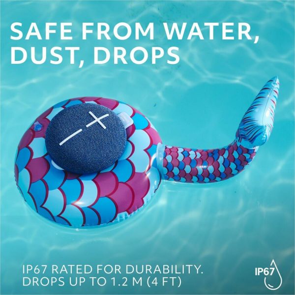ULTIMATE EARS MINIROLL Ultra-Portable Waterproof Bluetooth Speaker, Big Bass, IP67 Dustproof, 131 ft (40 m) Range - Majestic Blue - Image 5