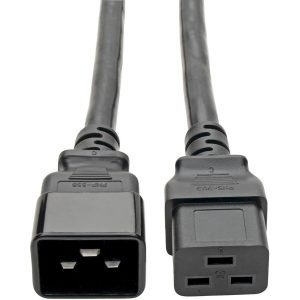 Eaton Tripp Lite Series Power Extension Cord, C19 to C20 - Heavy-Duty, 20A, 250V, 12 AWG, 2 ft. (0.61 m), Black