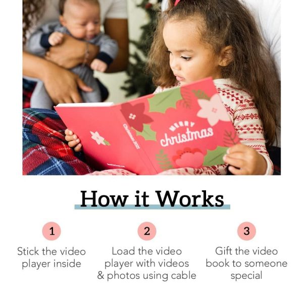 Heirloom Blank Video Book   Create Your Own Digital Greeting Card Gift with Your Memories   Anniversary Christmas Wedding   Plays 10 Minutes of Video and Photos - Image 5