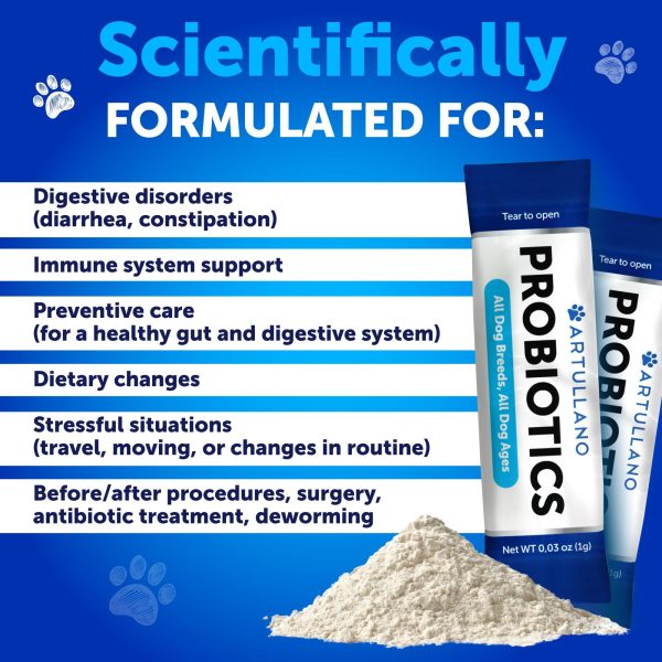 Probiotics for Dogs   Support Gut Health Allergies Immunity Yeast Balance   Dog Probiotics and Digestive Enzymes with Prebiotics   Reduce Diarrhea   30 Sticks - Image 2