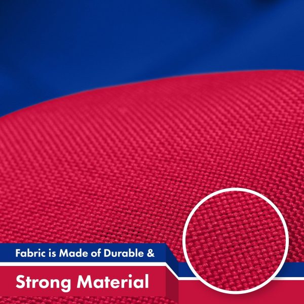 G128 Czech Republic Czechia Czech Flag | 3x5 feet | Printed 150D - Indoor/Outdoor, Vibrant Colors, Brass Grommets, Quality Polyester, Much Thicker More Durable Than 100D 75D Polyester - Image 4