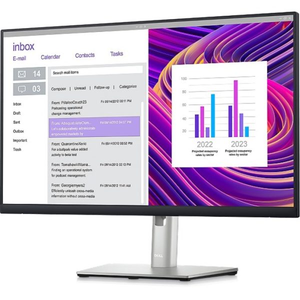 Dell P2423DE 24" Class QHD LCD Monitor - 16:9 - Black, Silver - Image 4