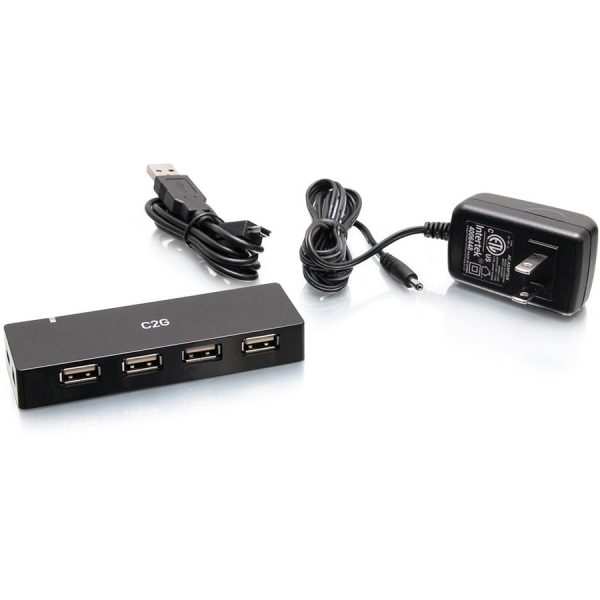 C2G 4-Port USB Hub - USB 2.0 - 5 Volts and 2 Amp Power Supply - Image 4