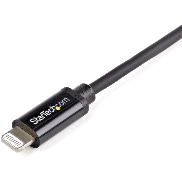 StarTech.com 1m (3ft) Black Apple�® 8-pin Lightning Connector to USB Cable for iPhone / iPod / iPad - Image 2