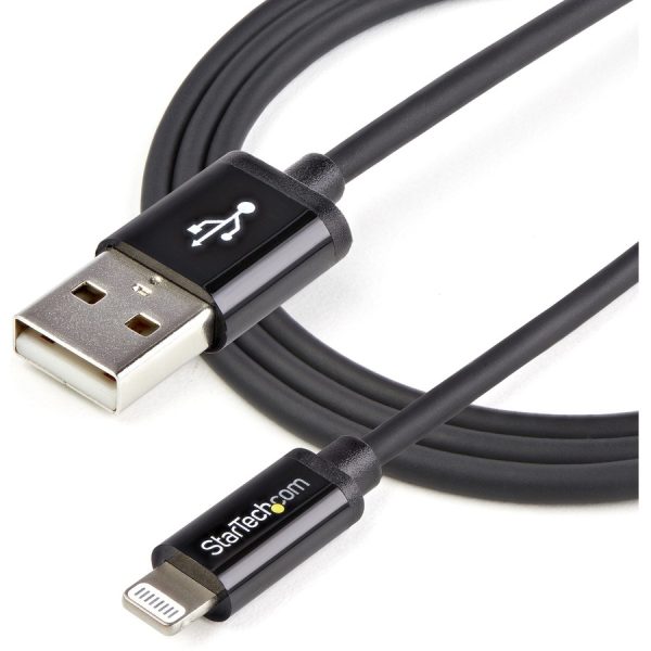 StarTech.com 1m (3ft) Black Apple�® 8-pin Lightning Connector to USB Cable for iPhone / iPod / iPad - Image 4