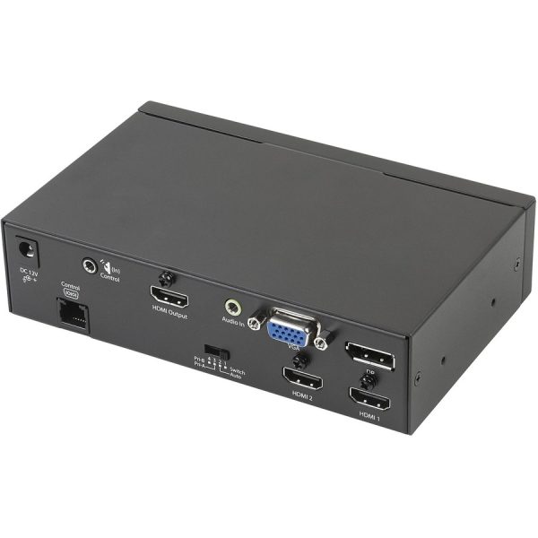 StarTech.com Multi-Input to HDMI Converter Switch - DisplayPort, VGA and Dual-HDMI to HDMI Switch - Priority and Automatic Switch - 4K - Image 2