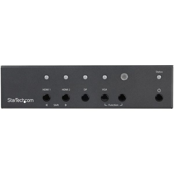 StarTech.com Multi-Input to HDMI Converter Switch - DisplayPort, VGA and Dual-HDMI to HDMI Switch - Priority and Automatic Switch - 4K - Image 3