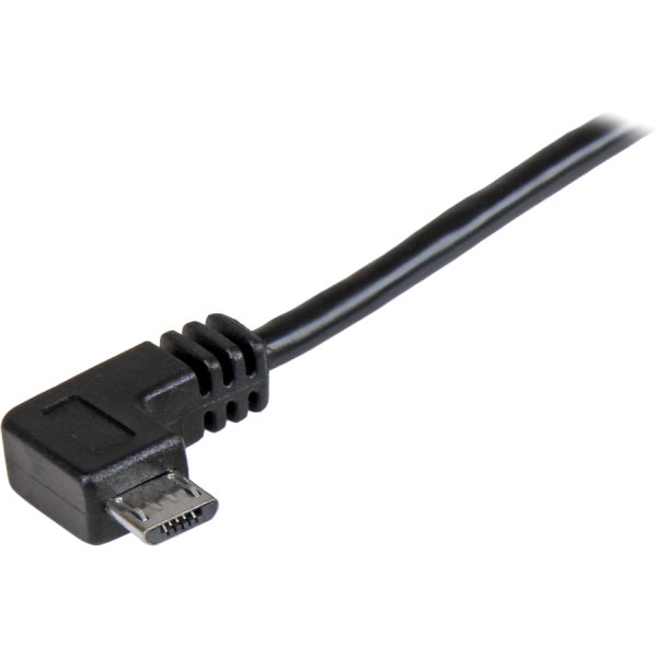 StarTech.com 2m 6 ft Right Angle Micro-USB Charge and Sync Cable M/M - USB 2.0 A to Micro USB - 24 AWG - Image 3