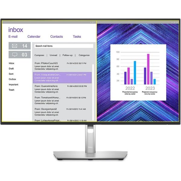 Dell P2723D 27" Class QHD LCD Monitor - 16:9 - Black, Silver - Image 3