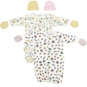 Newborn Baby Girl 6 Piece Gown Set Nc_0807